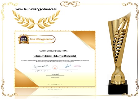 certyfikat wiarygodności biznesowej
